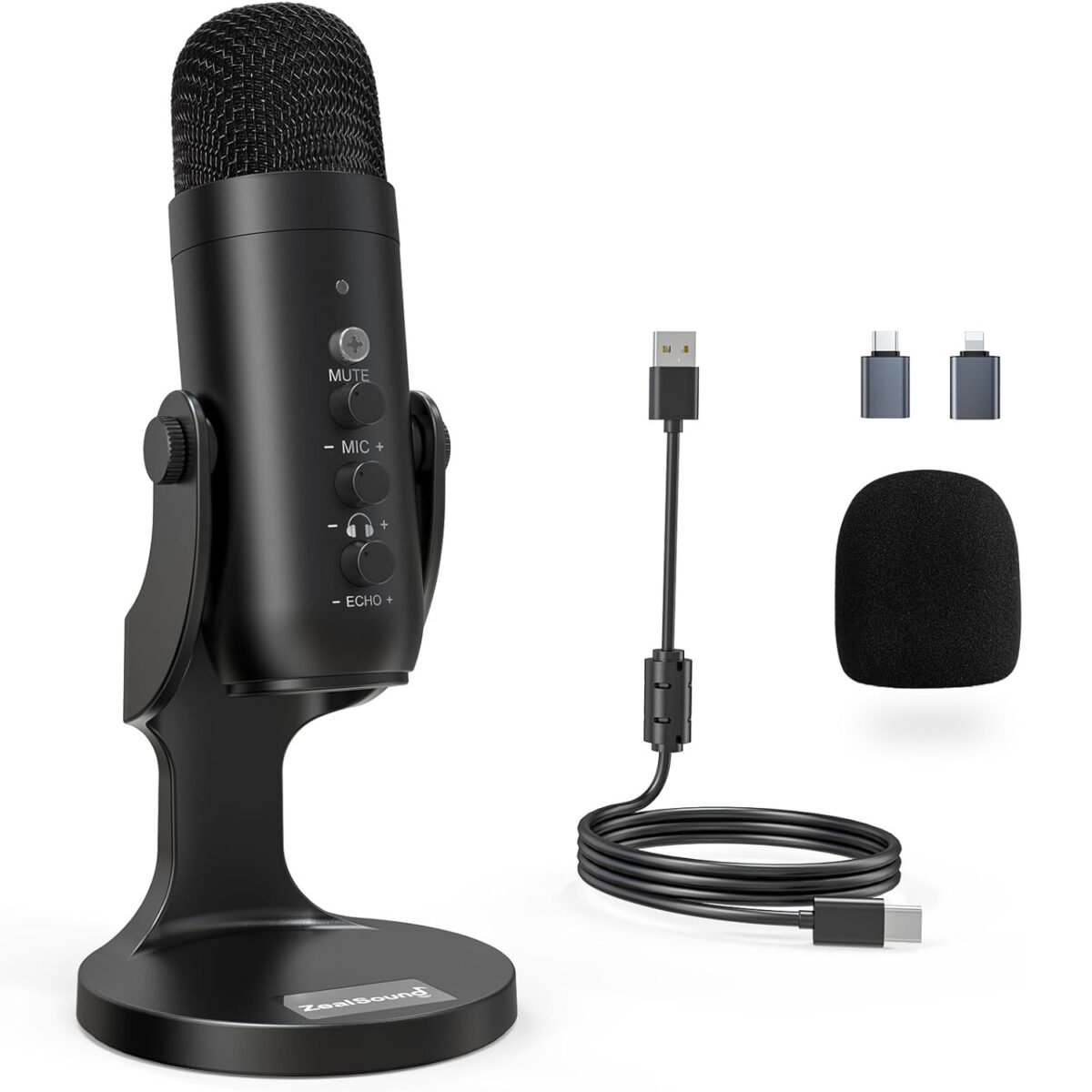 ZealSound USB Microphone Condenser Computer PC Mic K66 ZealSound