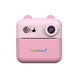 ZealSound Instant Print Camera for Kids, Christmas Birthday Gifts Girls Boys Age 3-12, HD Digital Video Cameras Toddler, Portable Toy 3 4 5 6 7 8 9 10 Year Old Girl (Pink)