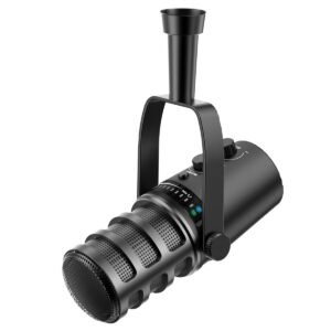 ZealSound Professional USB Condenser Microphone, Metal Reverb Noise Canceling, Headphone Output, Volume Control, Microphone Gain Control, Mute Button, for PC, Mac, Gaming PS 4&5