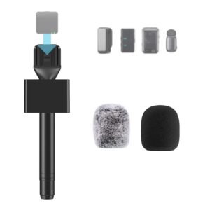 ZealSound Handheld Adapter for Wireless Lavalier Mics