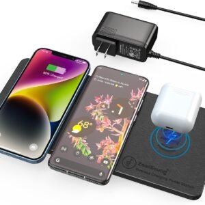 ZealSound 3-in-1 Wireless Charging Pad (Black)