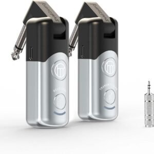 ZealSound Q6 2.4G Wireless Guitar System, Guitar Transmitter Receiver for Electric Guitars